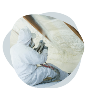 Spray foam attic insulation